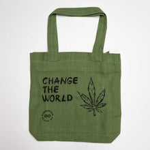 Load image into Gallery viewer, TURIN 100% Organic Hemp Bag (Change the World) (99.9% Biodegradable)