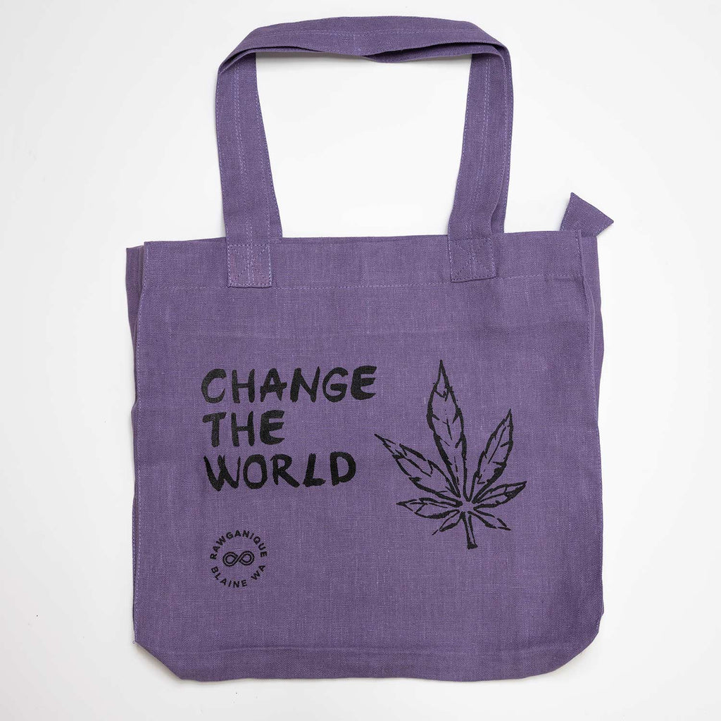 TURIN 100% Organic Hemp Bag (Change the World) (99.9% Biodegradable)