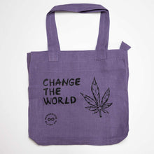 Load image into Gallery viewer, TURIN 100% Organic Hemp Bag (Change the World) (99.9% Biodegradable)