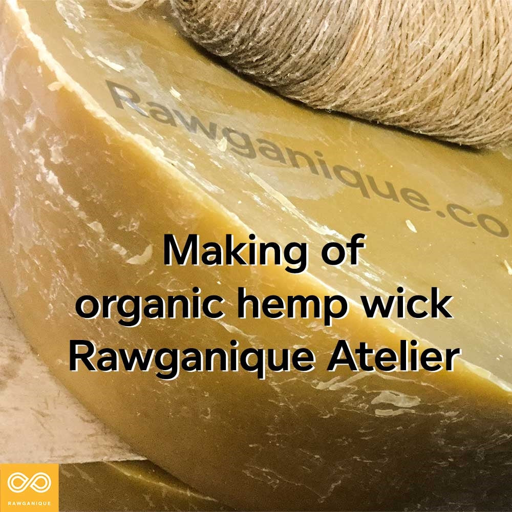 Organic Hemp Wick (Extra Thick) (13-Strand Beeswaxed Hemp Twine) (200')
