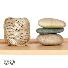 Load image into Gallery viewer, 100# Organic Hemp Twine (Polished With Vegan Potato Wax)(~2.2mm; 200') (Biodegradable)
