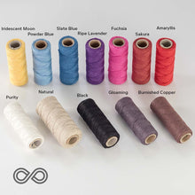 Load image into Gallery viewer, 6-Strand Unwaxed 100% Organic Hemp Twine (Dyed) (Biodegradable)