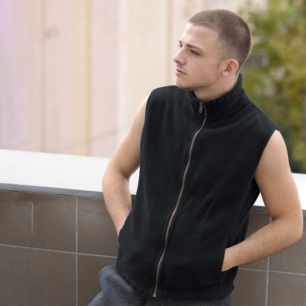 organic cotton fleece vest