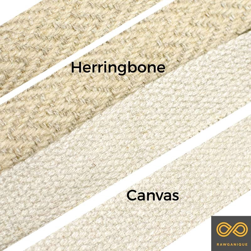 3/4" Hemp Canvas Webbing Roll (55 Yards) (~164 feet) (100% Biodegradable)